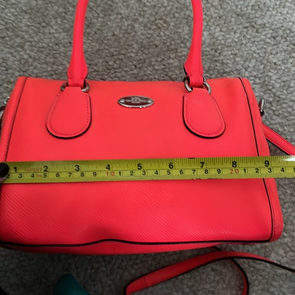 Coach Mini Bennett Neon Pink Satchel - Picture 10 of 13